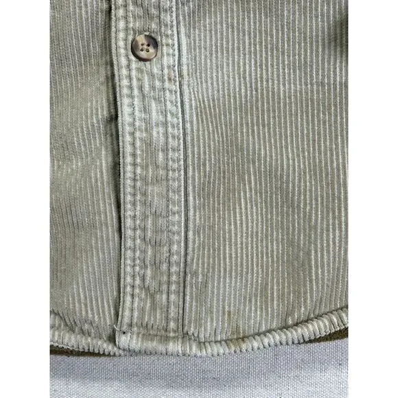 WOOLRICH‎ Men's Medium Corduroy Barn Chore Shacket Fleece Liner Jacket - Picture 3 of 9